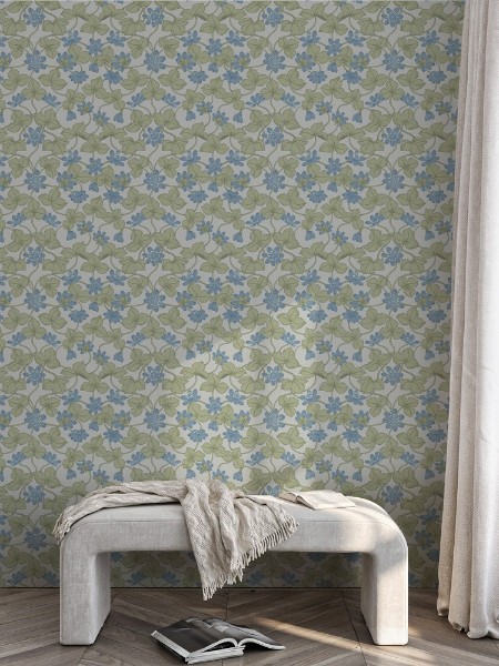 Coloring Anemone Grey - 1034101-02 - 04868-01 paint Wallpassion